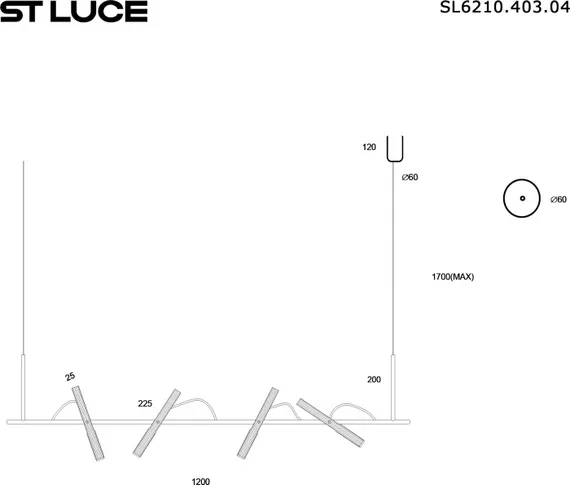 Подвесной светильник Lilt SL6210.403.04 ST Luce