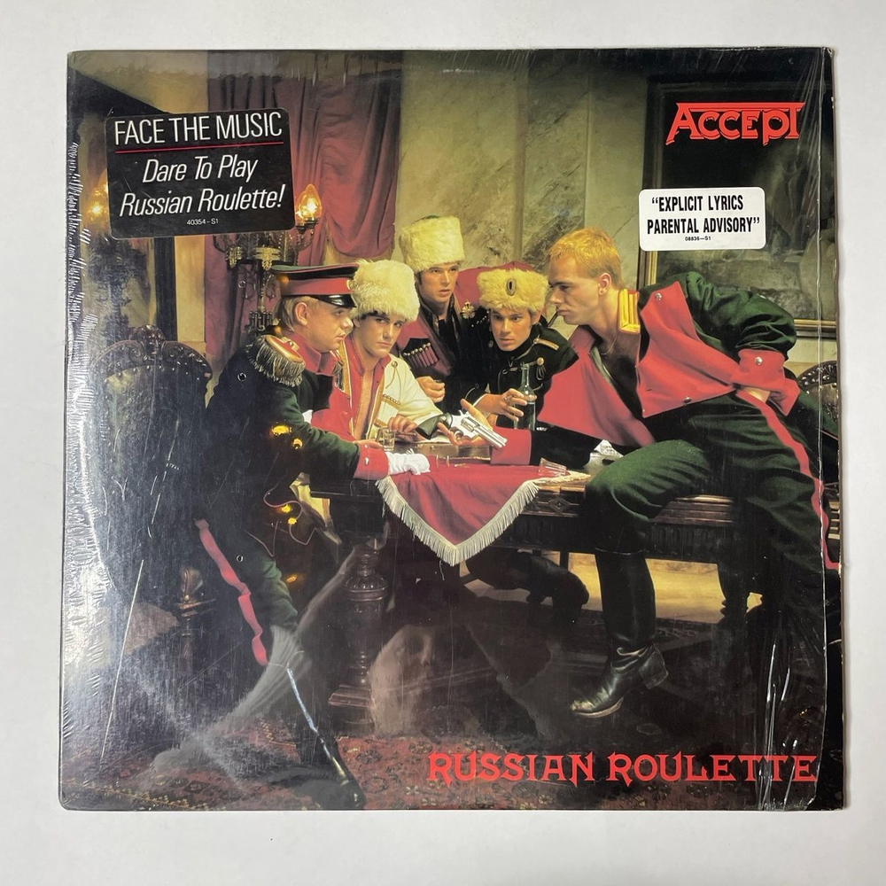 Винтажная виниловая пластинка LP Accept Russian Roulette (USA 1986)