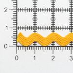 Тесьма отделочная вьюнчик 9 мм, 30м (желтый), 30 м