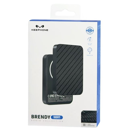 Powerbank магнитный с MagSafe Keephone Brendy Robin 10000mAh черный