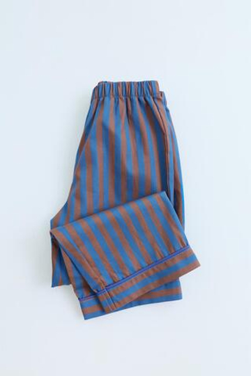 ZARA TIMELESS - ПИЖАМА В ПОЛОСКУ, КОРИЧНЕВО-СИНИЙ