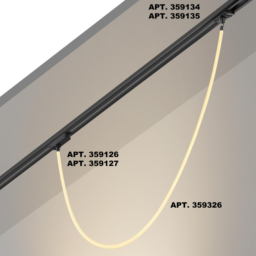 359326 KONST NT24 082 черный Светильник светодиодный IP20 LED 3000K 14W 170-265V 1360Лм RAMO