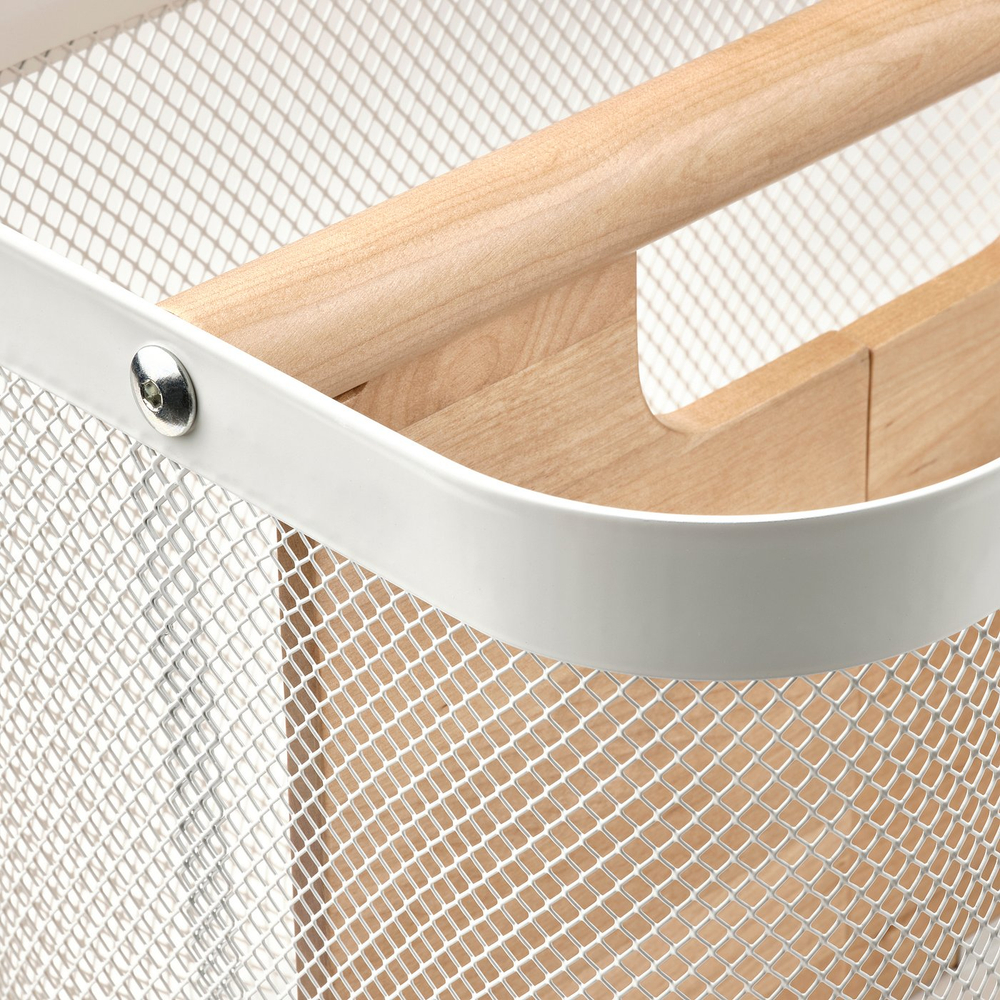 IKEA RISATORP  (ИКЕА РИСАТОРП)  -  Корзина с разделителем - белый 33х24х23 см