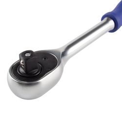 МАСТАК (010-41620H) Трещотка 1/2", 72 зубца, флажковая с кнопкой