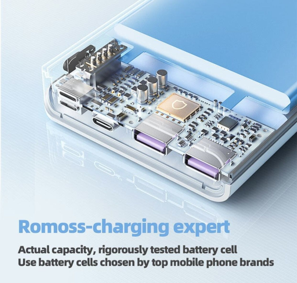 Power Bank внешний аккумулятор повербанк 10000 мАч 22,5W PD 20W ROMOSS