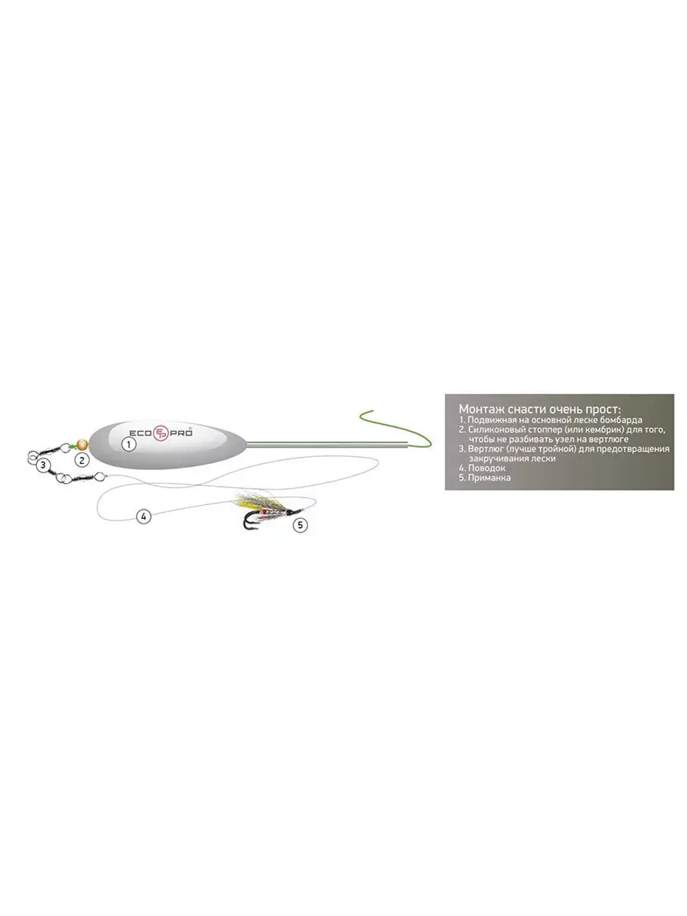 Бомбарда ECOPRO Sinking Clear AZ-22709-40-C