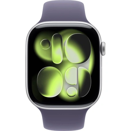 Умные часы Apple Watch S11 GPS 46 мм Silver Aluminium Case with Purple Fog Sport Band - S/M
