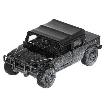 Машина металл HUMMER h1 ПИКАП в снегу, 12 см, дв., баг., инерц., кор. Технопарк