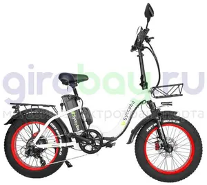 Электровелосипед Syccyba F11 Pro (48V/20Ah) - Белый с красными ободами фото №9