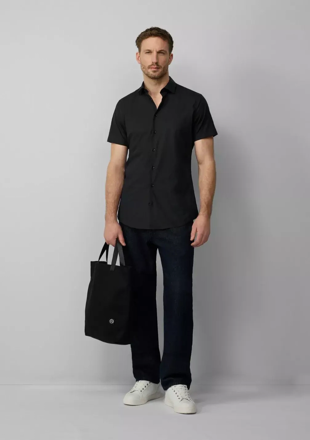 Классическая рубашка с коротким рукавом s.Oliver Black Label
