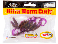 Слаги съедобные LJ Pro Series ULTRAWORM CURLY 2,0in (5 см), цв. S13, 9 шт.