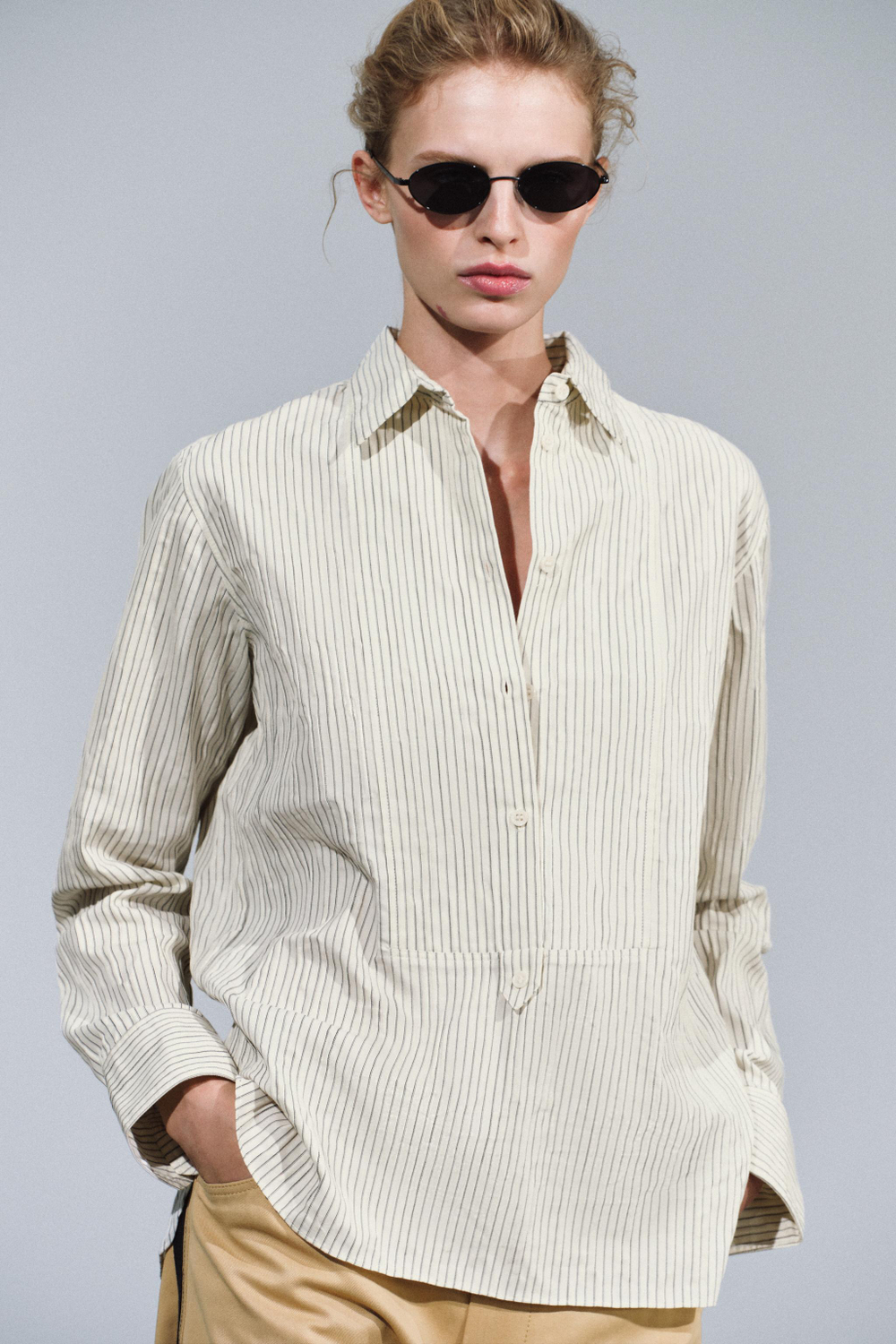 РУБАШКА В ПОЛОСКУ — ZW COLLECTION — ZARA