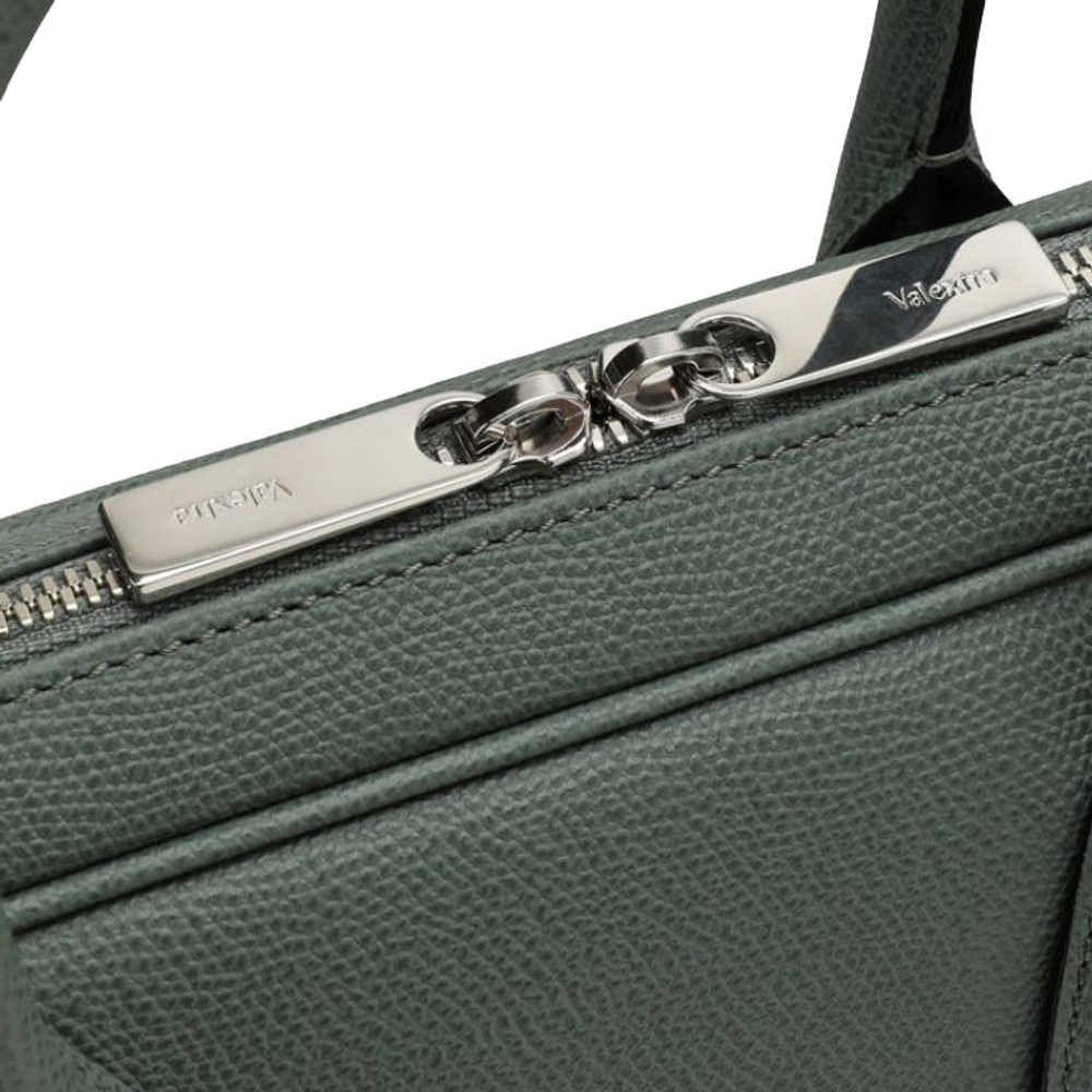 Valextra Calfskin Briefcase, Shoulder Bag, Crossbody Bag, Handbag, Laptop Bag Women"s Green
