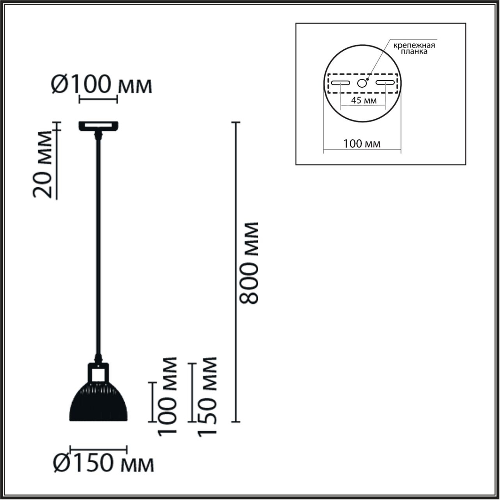 8053/1A SUSPENTIONI LN26 394 дерево/смоки металл/стекло Подвесной светильник E27 1*60W 220V NATANA