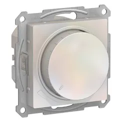 Светорегулятор поворотно-нажимной, 315 Вт Systeme Electric AtlasDesign Жемчуг ATN000434