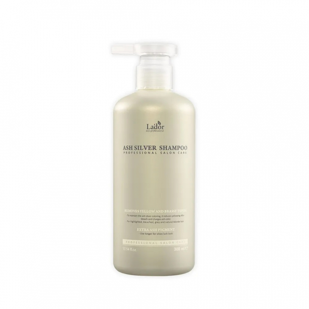La'dor ASH SILVER SHAMPOO Увлажняющий оттеночный шампунь для светлых волос 300мл
