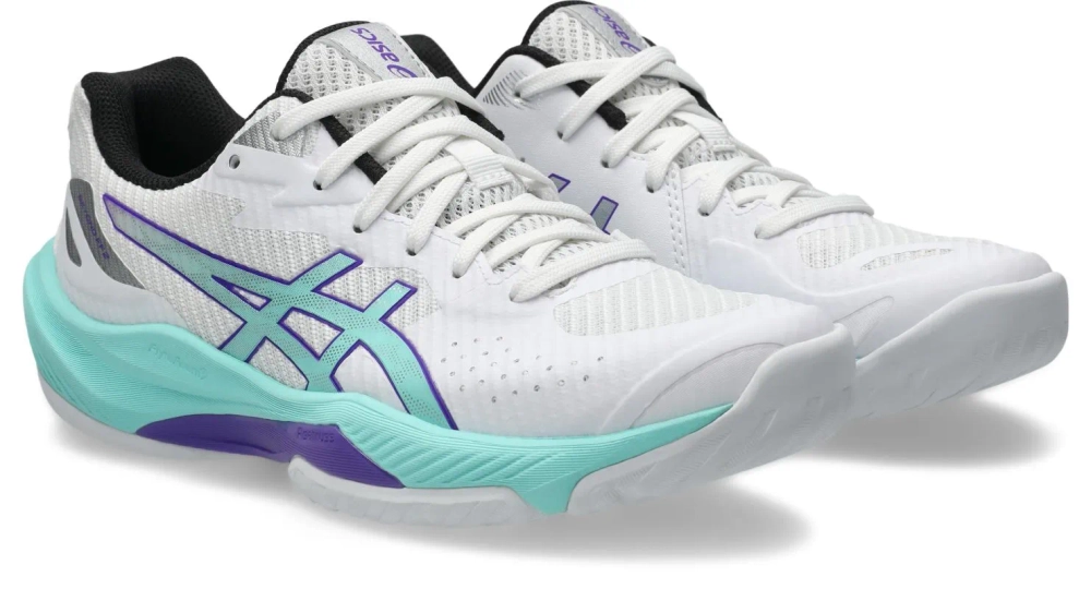 Женские кроссовки для бадминтона/сквоша Asics Beyond FF 2 - white/illuminate mint