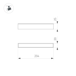 Светильник MAG-FLAT-25-L200-6W Warm3000 (BK, 100 deg, 24V) (Arlight, IP20 Металл, 5 лет)