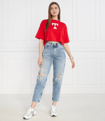 Джинсы MOM JEAN UHR TPR Tommy Jeans - голубой(DW0DW16034)