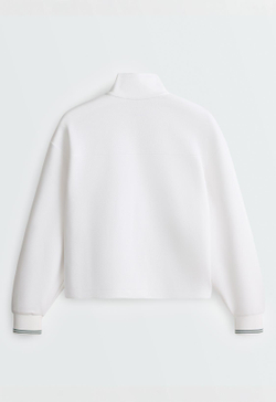 Oysho Куртка из пике с хлопком и кантом, белый
