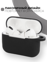 Чехол КАРТОФАН для Apple AirPods Pro (арт. AIRPRO-SLIM-SILICON-01-BLACK)