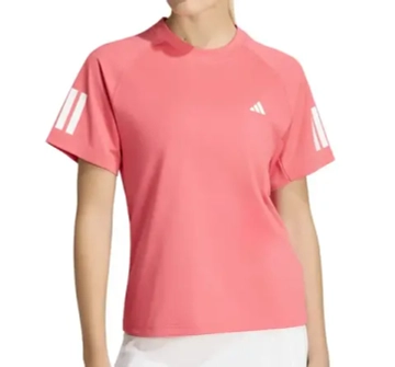 Женская теннисная футболка Adidas Club Climacool - pure turbo