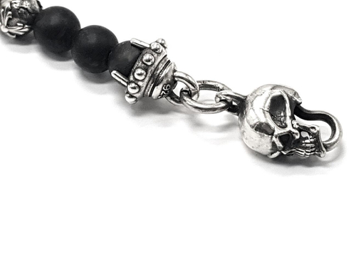 Брелок из серебра Two Skulls AZBl-011