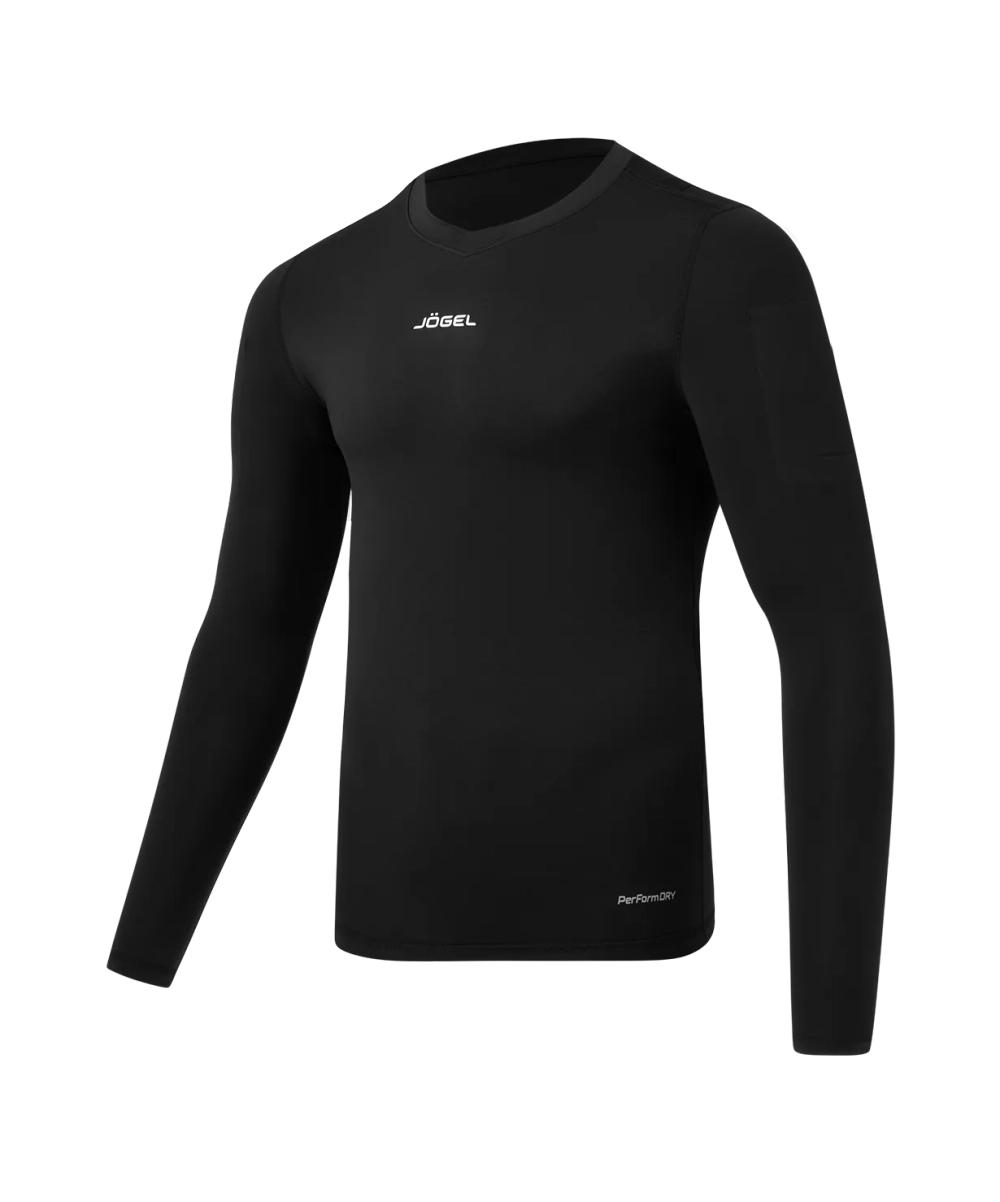 Футболка компрессионная с длинным рукавом судейская PerFormDRY Referee Baselayer Tee LS, черный