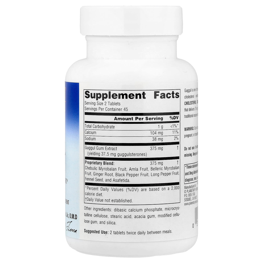Planetary Herbals, Guggul Cholesterol Compound™, 90 таблеток