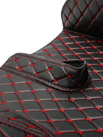 Ковры 3D SHACMAN X3000 (экокожа, черный, красная строчка)