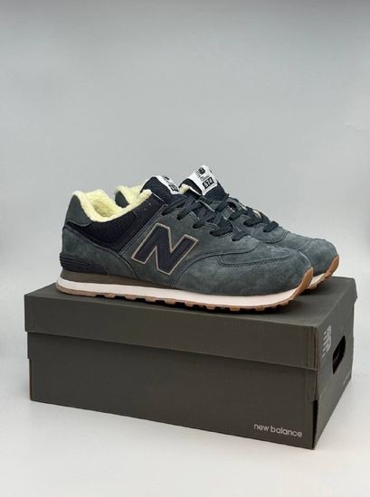 Кроссовки New Balance 574 "Grey" с мехом