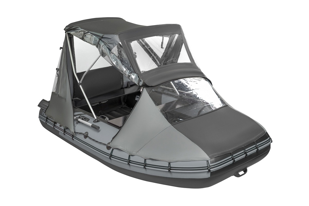 Тент трансформер КОМБИ Yachtman 300 НДНД (графит/черный)