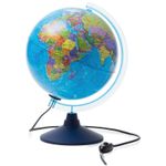 Глобус Земли настольный политич/звез с подсветкой, интерактивный+ очки виртуал, диаметр 25см, Глобен