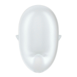 Белый вакуум-волновой стимулятор клитора с вибрацией 9,1см Satisfyer Cutie Ghost