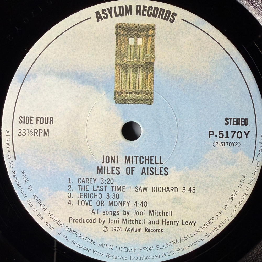 Joni Mitchell And The L.A. Express ‎– Miles Of Aisles 2LP (Япония 1974г.)