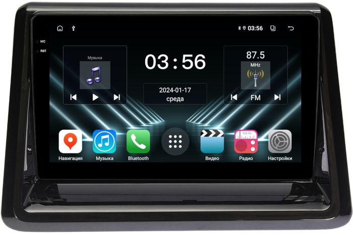 Магнитола для Toyota Noah R80, Voxy, Esqire 2014-2021 - FarCar S280 монитор 9.5" IPS на Android 13, CarPlay