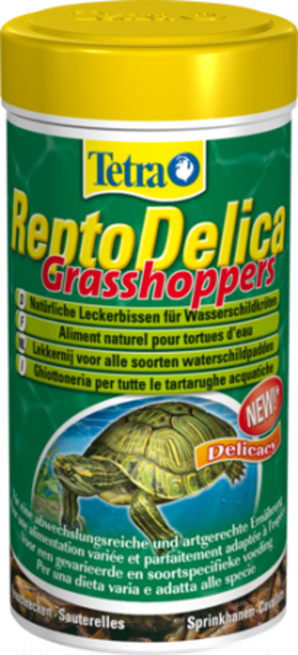 Корм для черепах TetraReptoDelica Grasshoppers, деликатес из кузнечиков, 250мл.