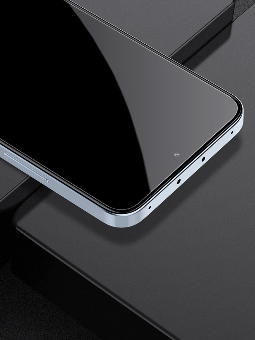Закаленное стекло 6D для Xiaomi Redmi 12 4G и Redmi 13 с черной рамкой, G-Rhino