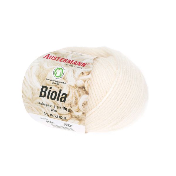 Пряжа Austermann (Аустерманн) Biola / уп.10 мот. по 50 г, 112 м, 12007