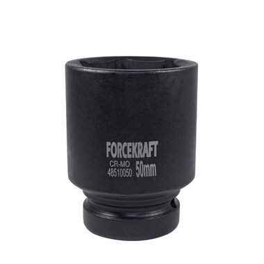 Головка ударная глубокая 1'', 50мм (6гр.) FORCEKRAFT FK-48510050