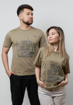 Футболка ALMATY MS LIGHT KHAKI