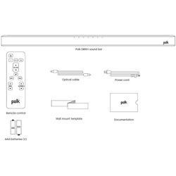 Саундбар (звукoвaя панeль) Polk Audio DBRX1, Dоlby Digitаl, Black