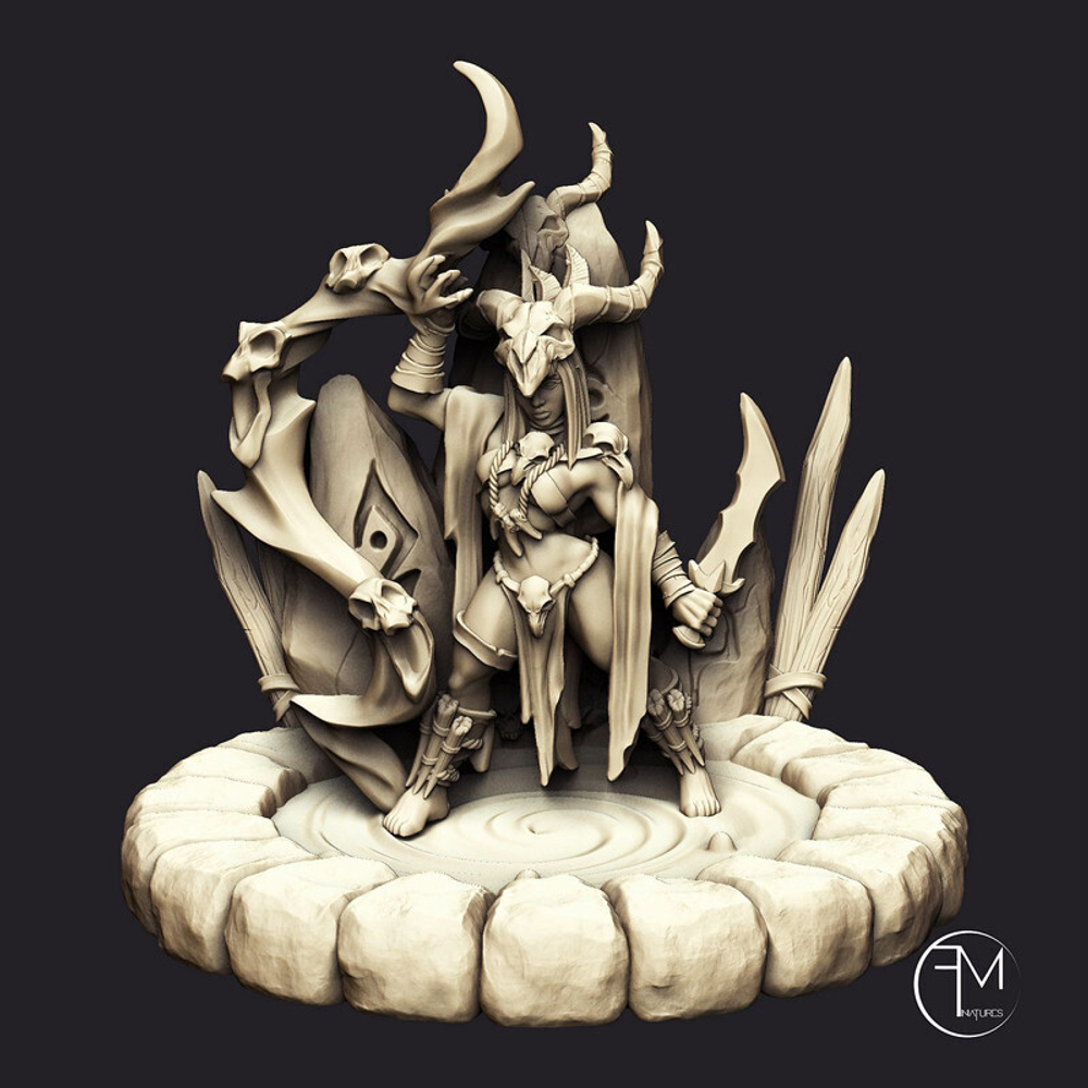 Человек Некромант Волшебник Маг Колдун миниатюра для dnd, днд, pathfinder, фентези, Настольная игра, НРИ, Варгейм, РПГ