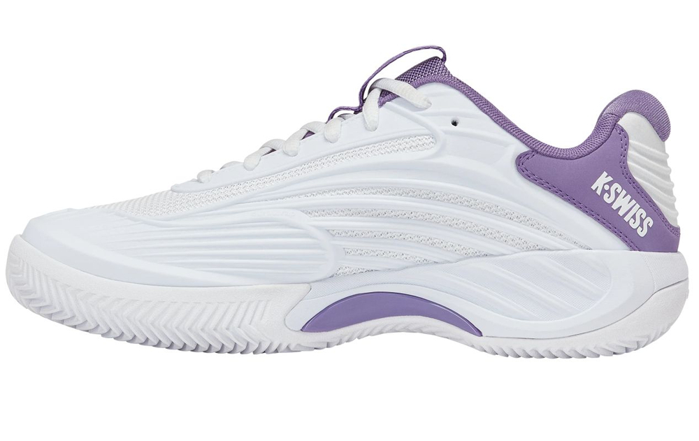 Женские Кроссовки теннисные K-Swiss Hypercourt Express 3 Clay - white/purple haze/lunar rock