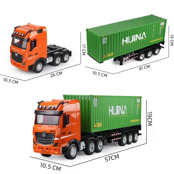 Радиоуправляемый грузовик контейнеровоз HUINA 1:18  HN1317
