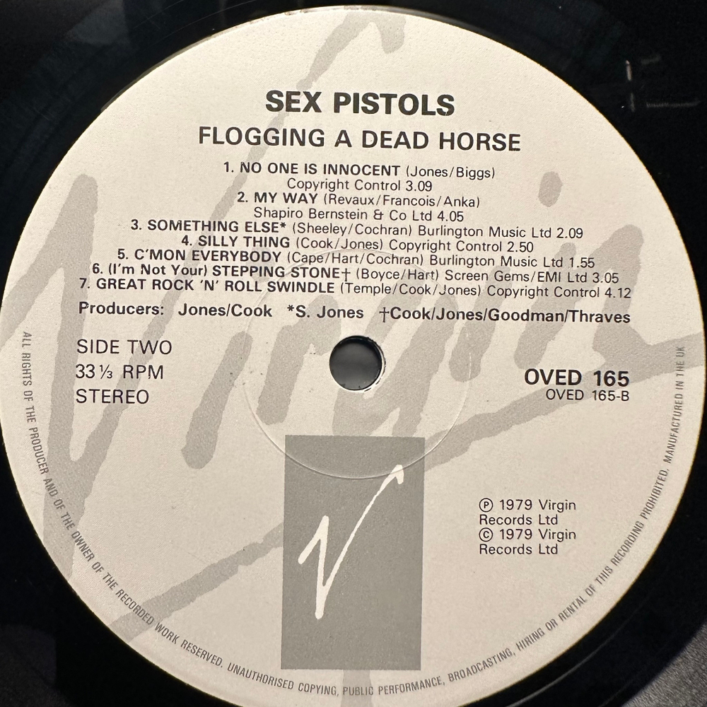 Sex Pistols - Flogging A Dead Horse (Англия 1986г.)