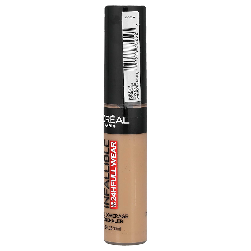 L'Oréal, Infallible, консилер для полного покрытия, кедр 390, 10 мл (0,33 жидк. Унции)