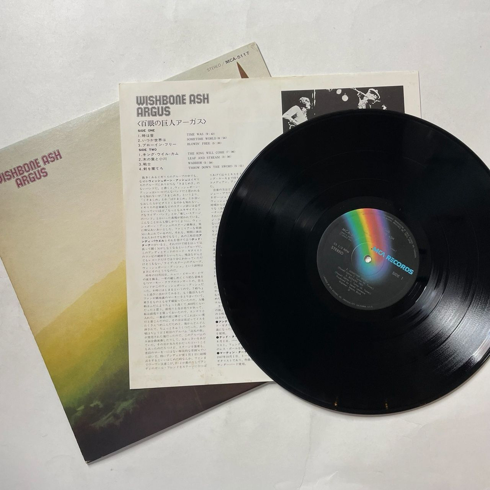 Винтажная виниловая пластинка LP Wishbone Ash Argus (Japan 1972) (No Obi) Time Was