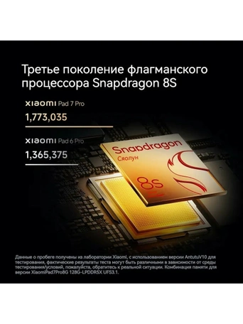 11.2" Планшет Xiaomi Pad 7 Pro 8/256 ГБ, Wi-Fi Mirage purple
