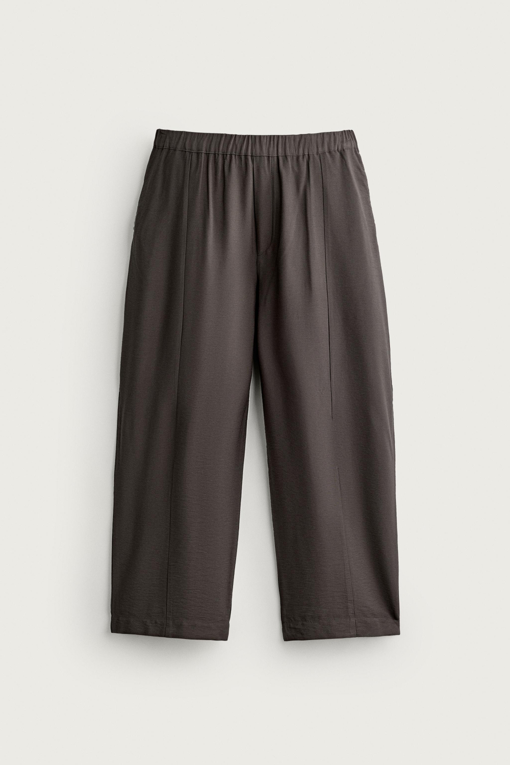 БРЮКИ-БАЛОНЫ ИЗ СТРУЯЩЕЙСЯ ТКАНИ — ZARA